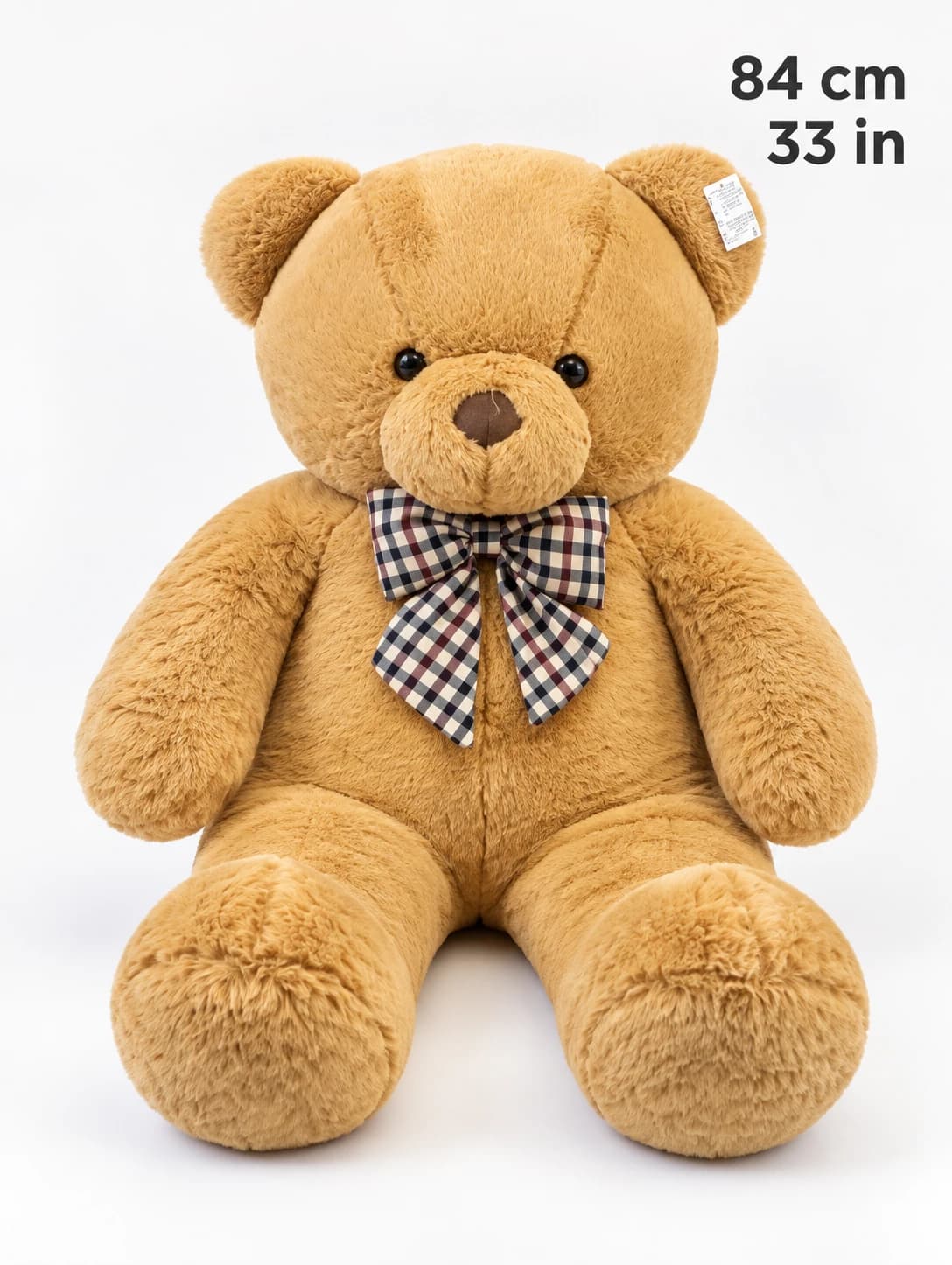 33" Dark Brown Angora Teddy Bear (solo)