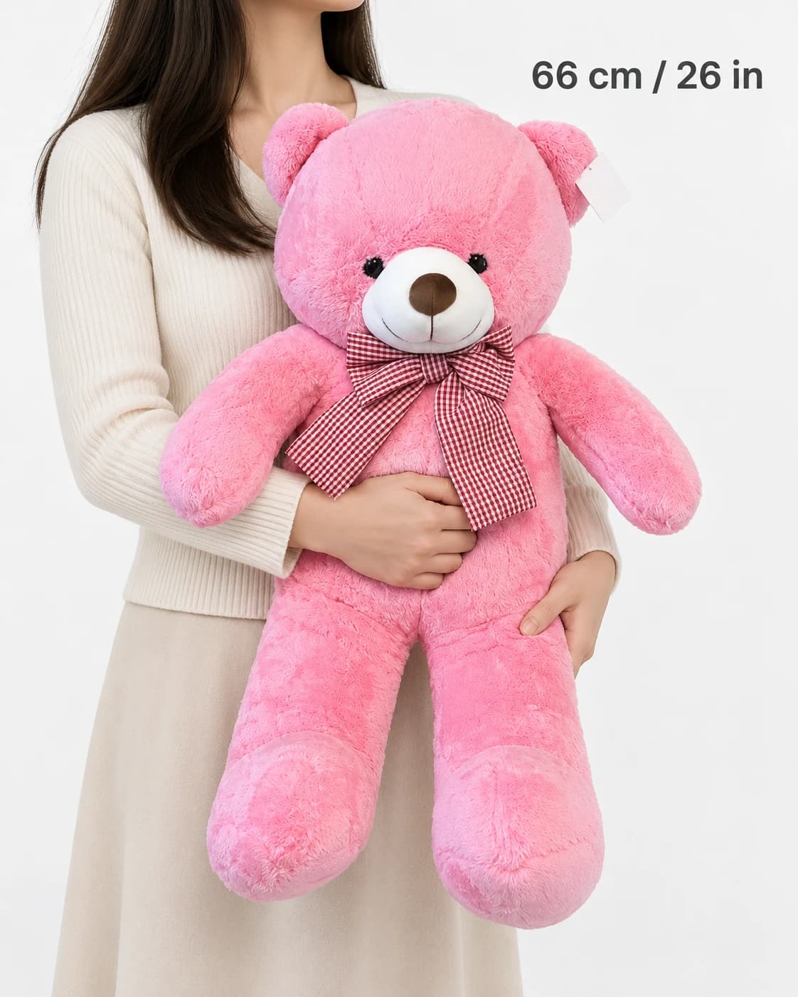 26" Pink Teddy Bear (scale)