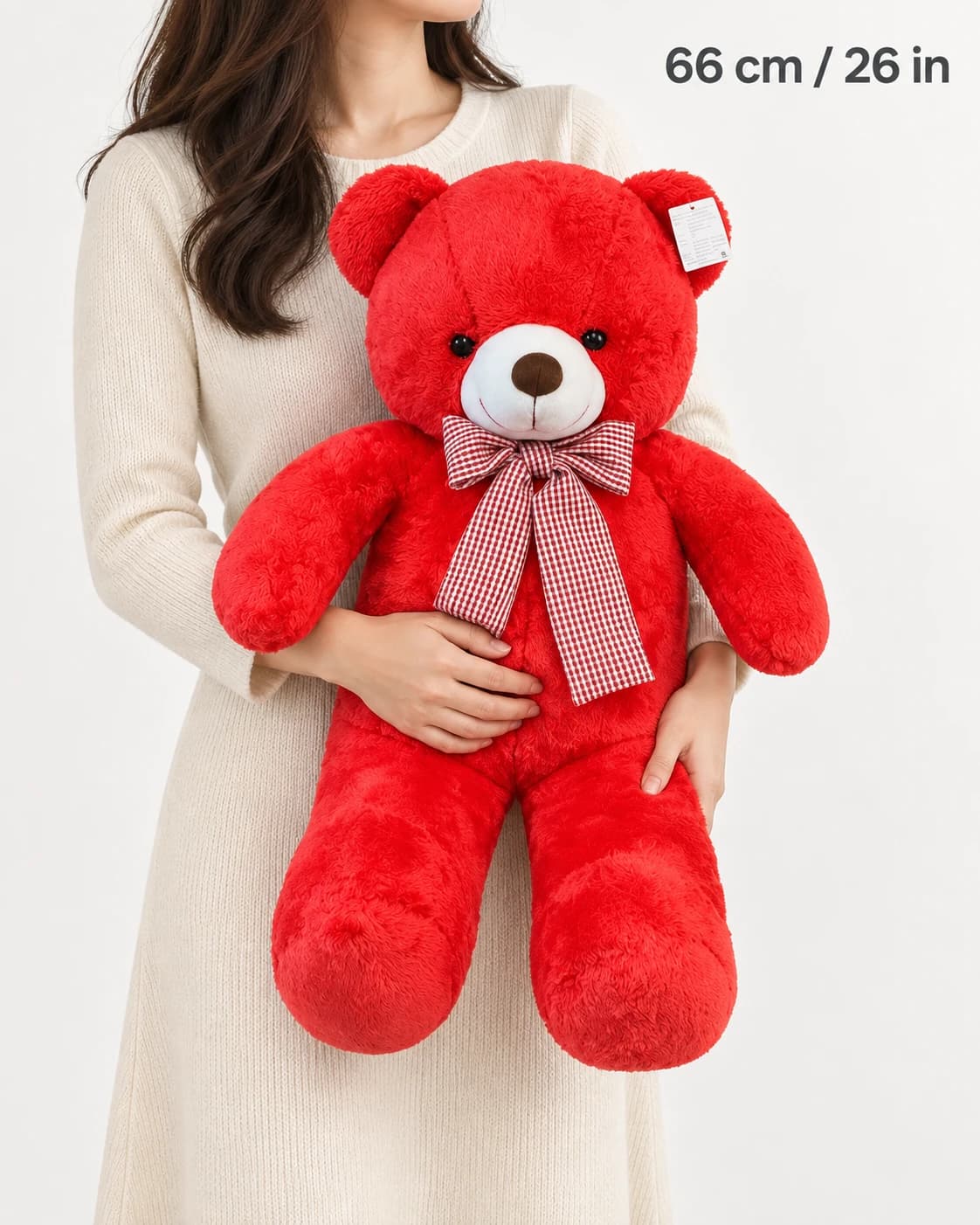 26" Red Teddy Bear (scale)