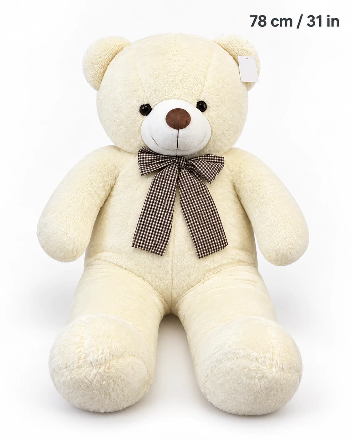 31" Cream Teddy Bear (solo)