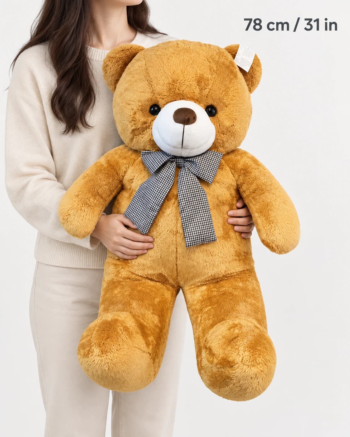 31" Dark Brown Teddy Bear (scale)