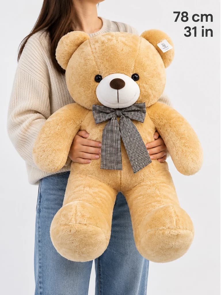31" Light Brown Teddy Bear (scale)