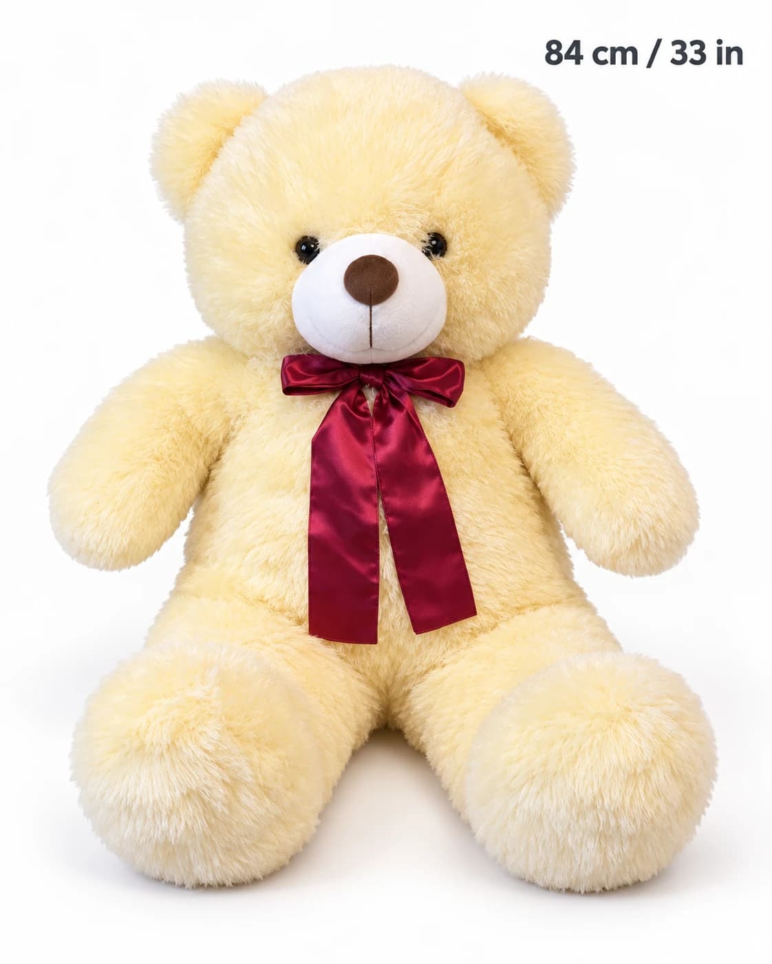 33" Cream Teddy Bear (solo)