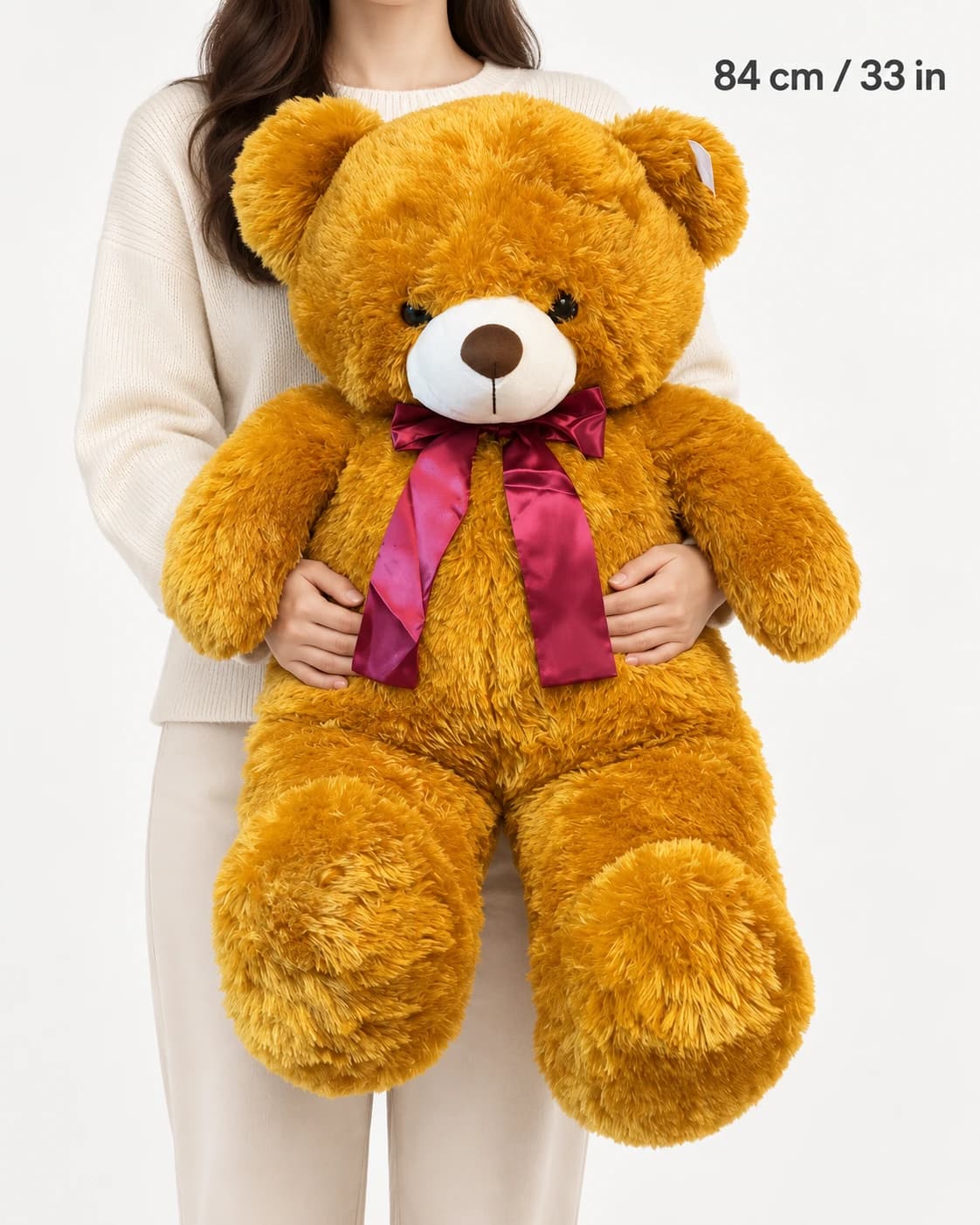 33" Dark Brown Teddy Bear (scale)