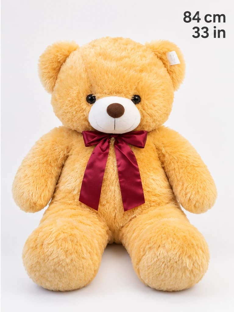 33" Light Brown Teddy Bear (solo)