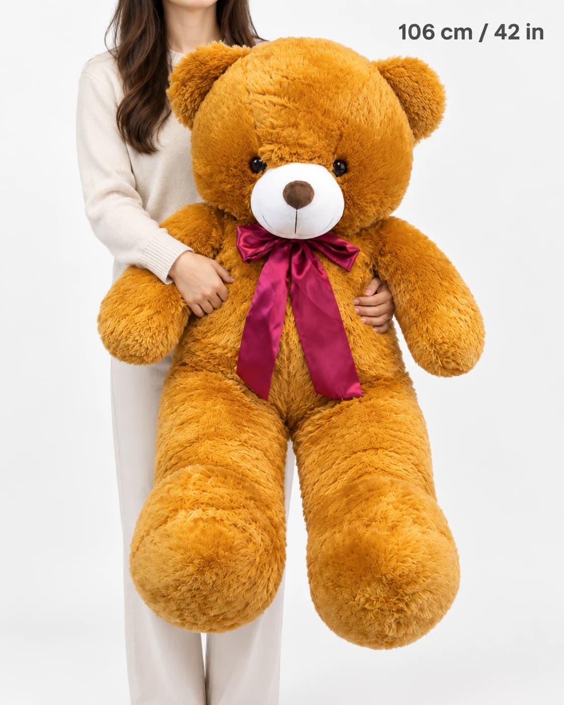 42" Dark Brown Teddy Bear (scale)