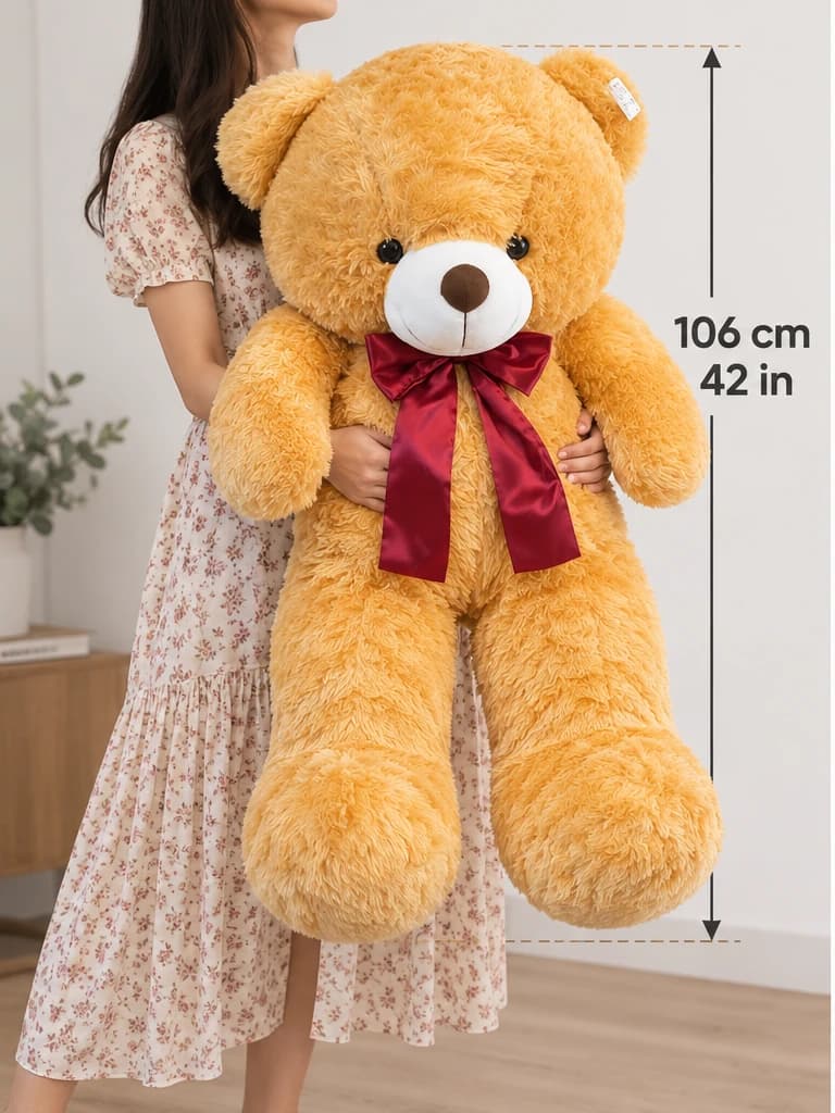 42" Light Brown Teddy Bear (scale)