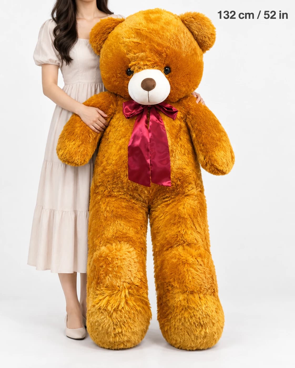 52" Dark Brown Teddy Bear (scale)