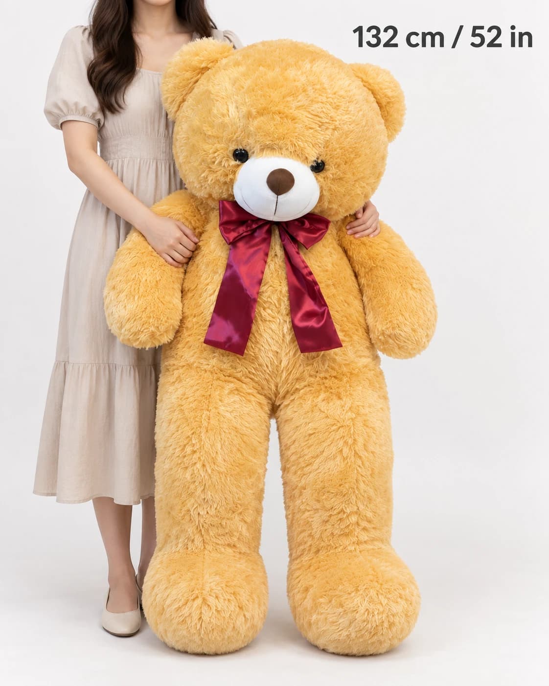 52" Light Brown Teddy Bear (scale)