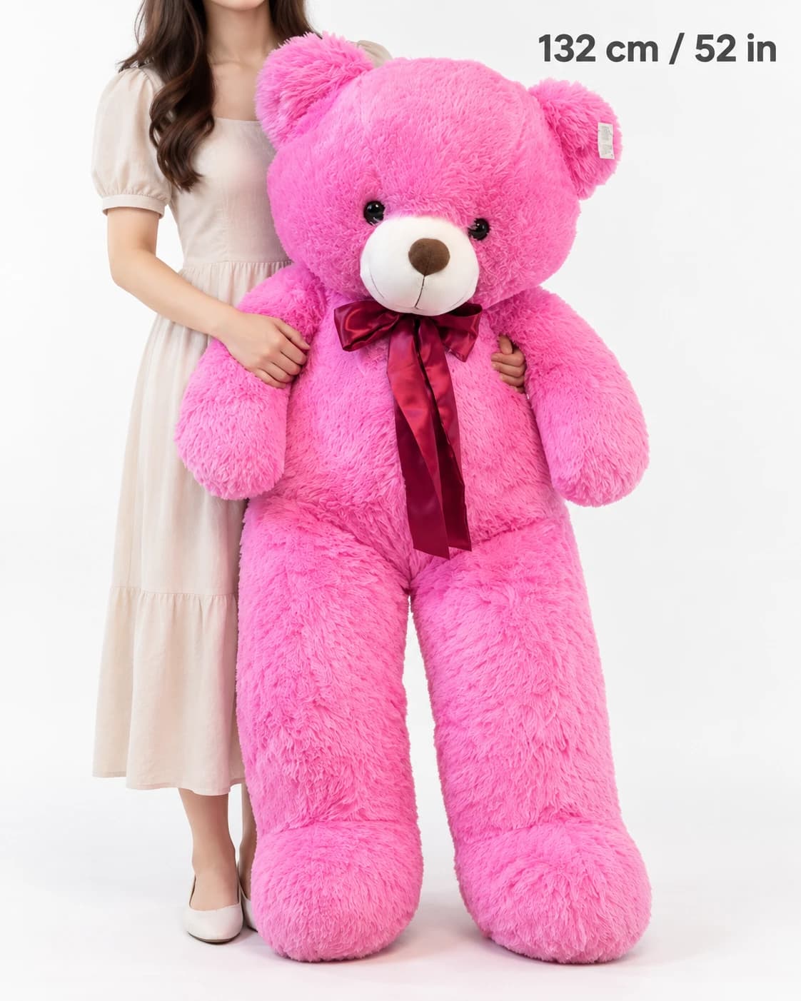52" Pink Teddy Bear (scale)