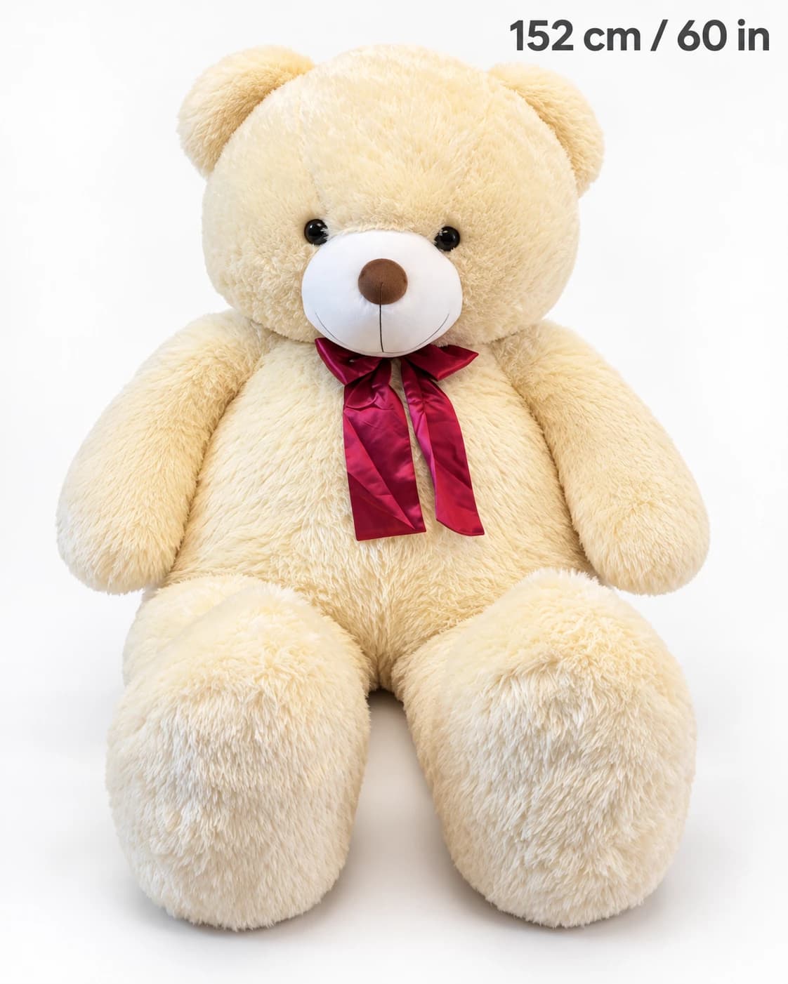 60" Cream Teddy Bear (solo)