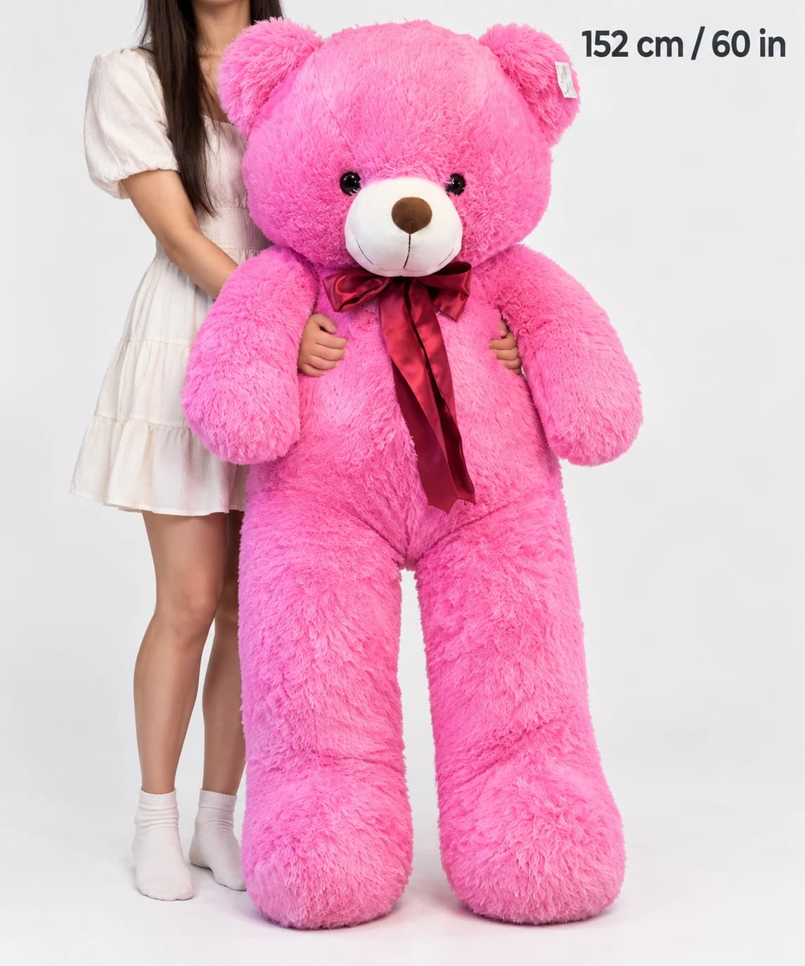 60" Pink Teddy Bear (scale)