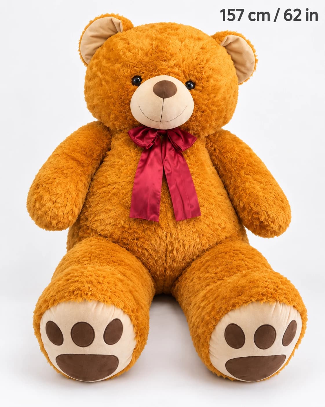 62" Dark Brown Teddy Bear (solo)